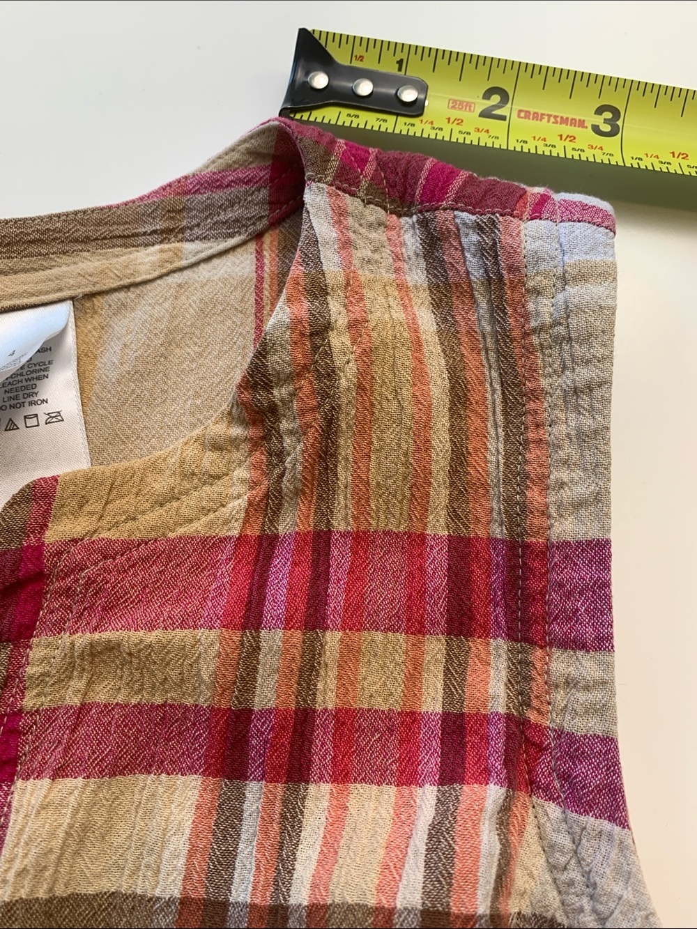 Liz Claiborne Vintage Brown & Pink Plaid Wrap Midi Dress - Picture 7 of 12